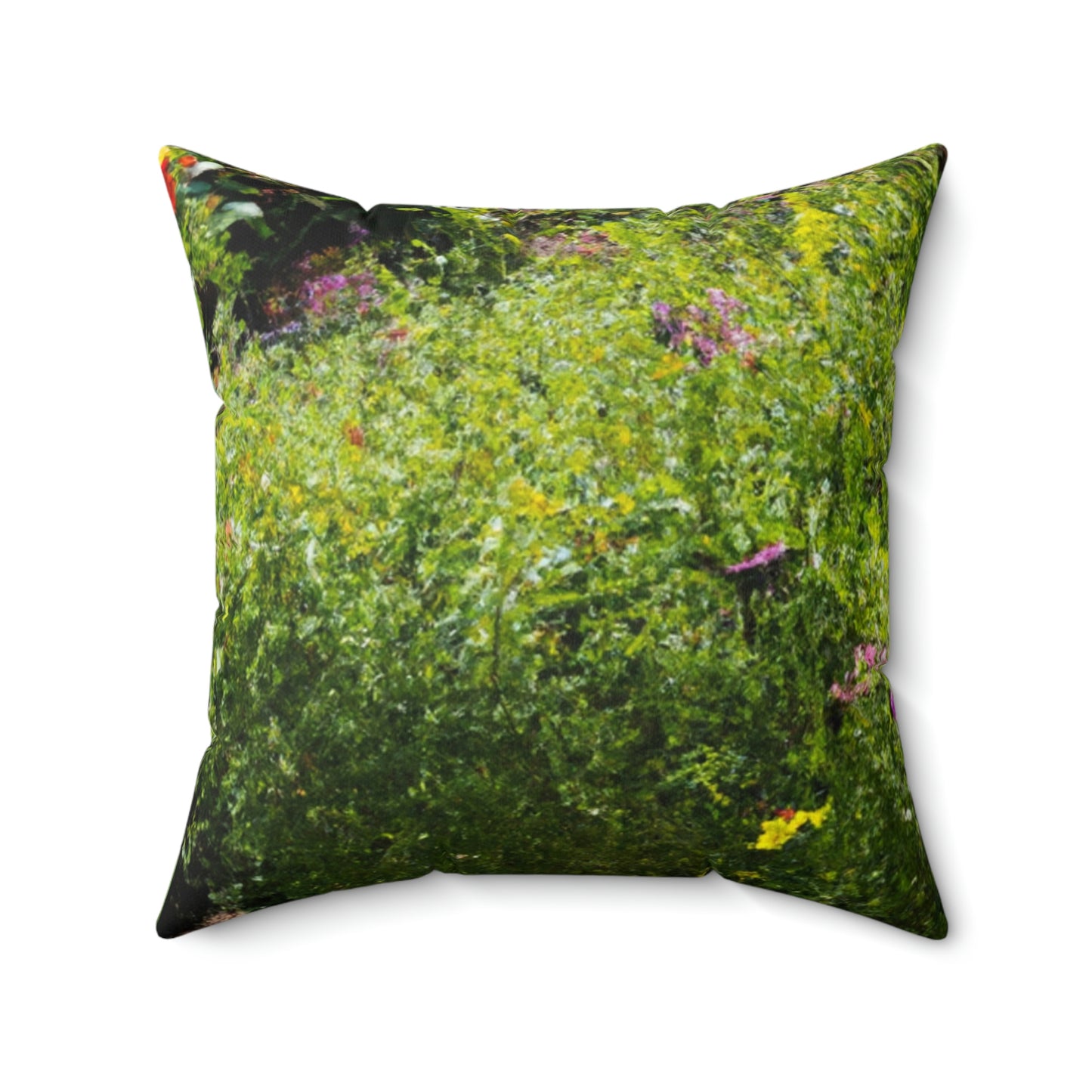 "Garden of Colorful Radiance" - The Alien Square Pillow