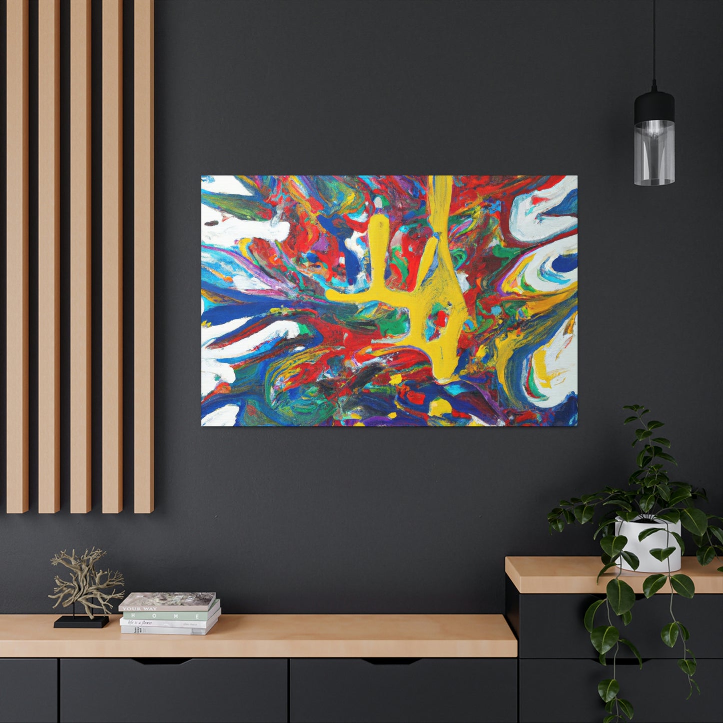 Synesthetic Symphony: An Abstract Painting - The Alien Canva.