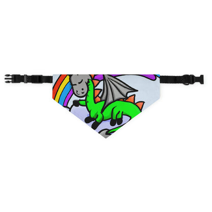 "A Dreamy Dragon's Nap" - The Alien Pet Bandana Collar