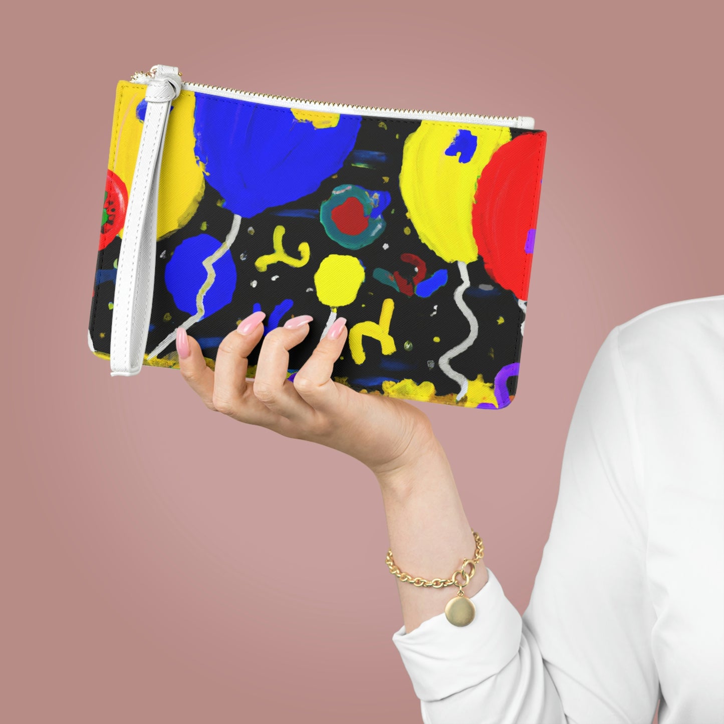 "A Starry Night Rainbow" - The Alien Clutch Bag