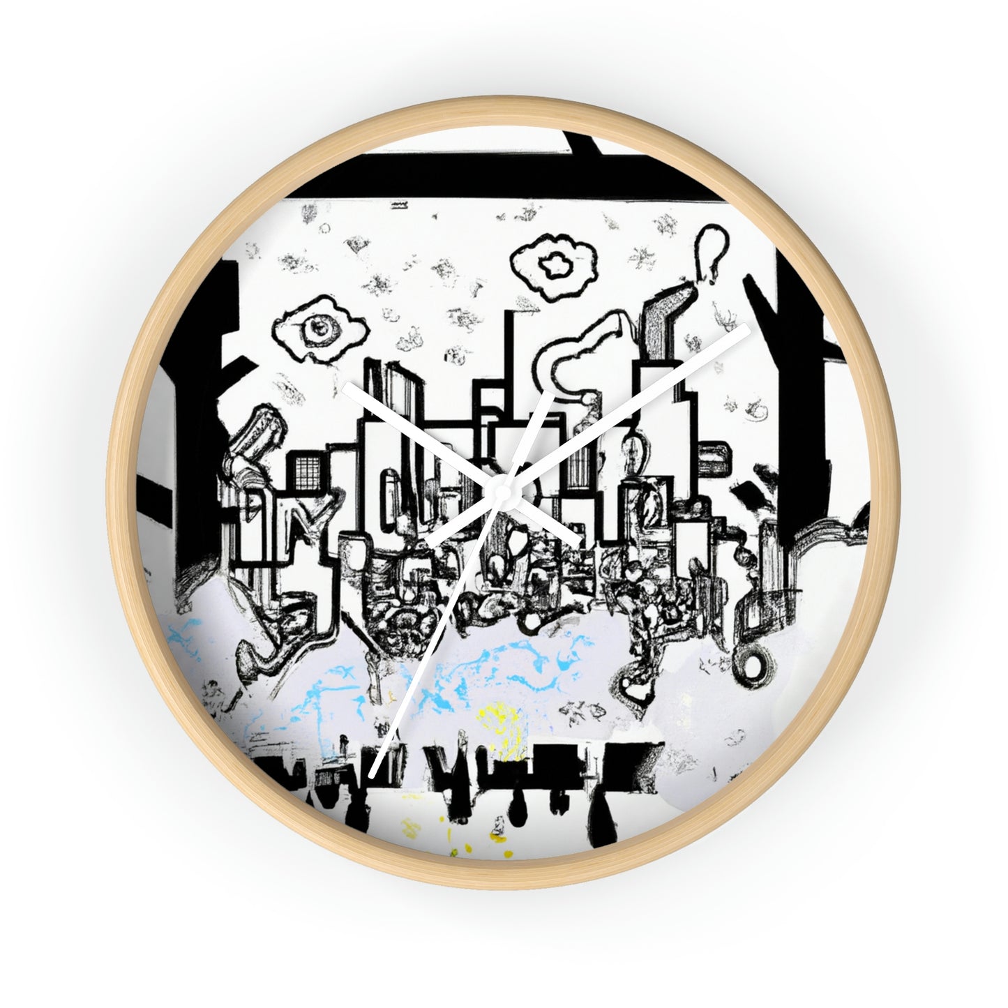 "Ghostly Haze: The Forgotten City". - The Alien Wall Clock