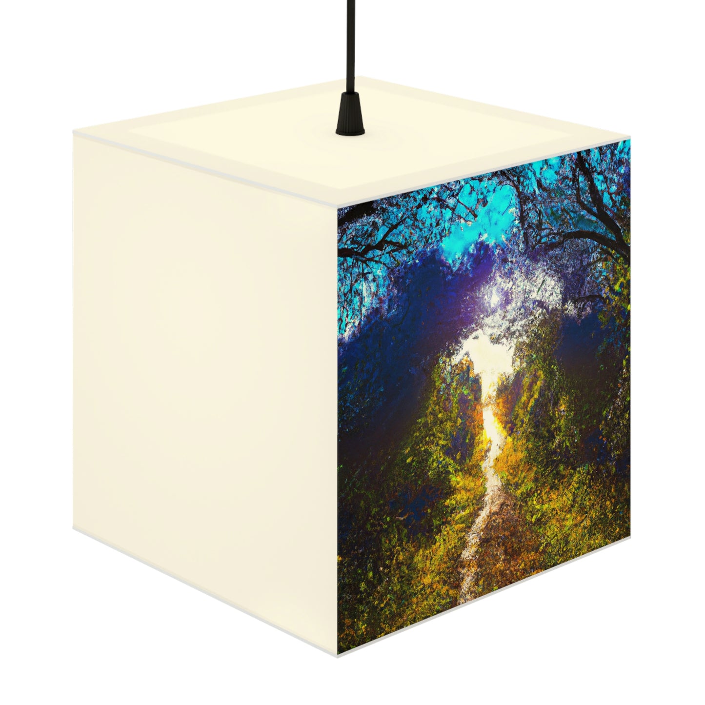 "A Beam of Light on a Forgotten Path" - The Alien Light Cube Lamp
