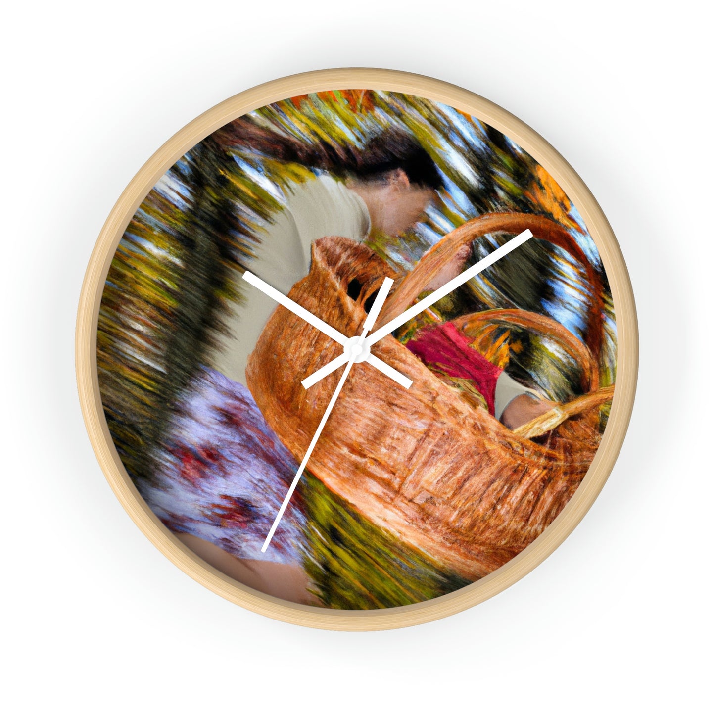 "Autumn Picnic in the Forest" - The Alien Wall Clock