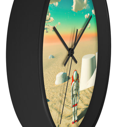 "A Strayed Astronaut: Alone on a Forlorn Planet" - The Alien Wall Clock