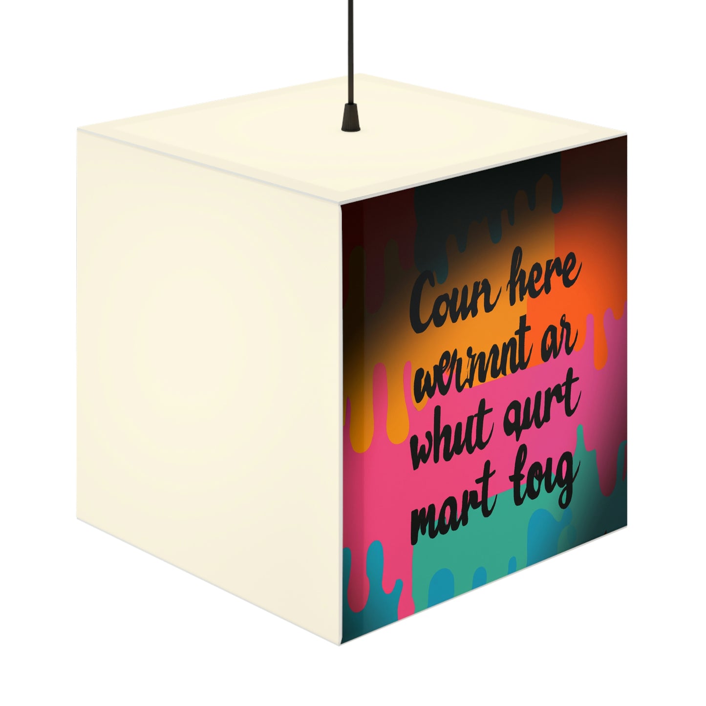 "Brave in the Face of Nightmares" - Die Alien Light Cube Lampe