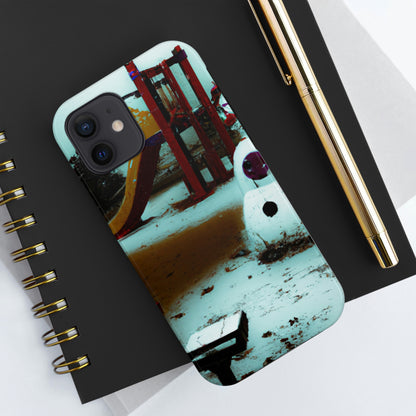 "Melancholy Snowman in a Silent Playground" - The Alien Tough Phone Cases