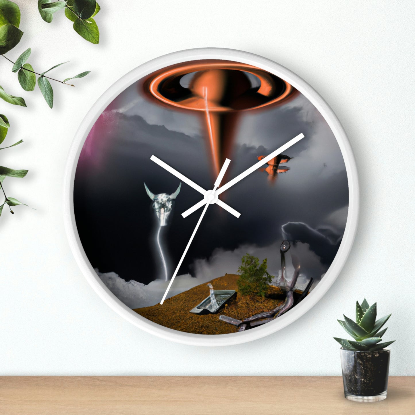 Invasion of the Storm Aliens - The Alien Wall Clock