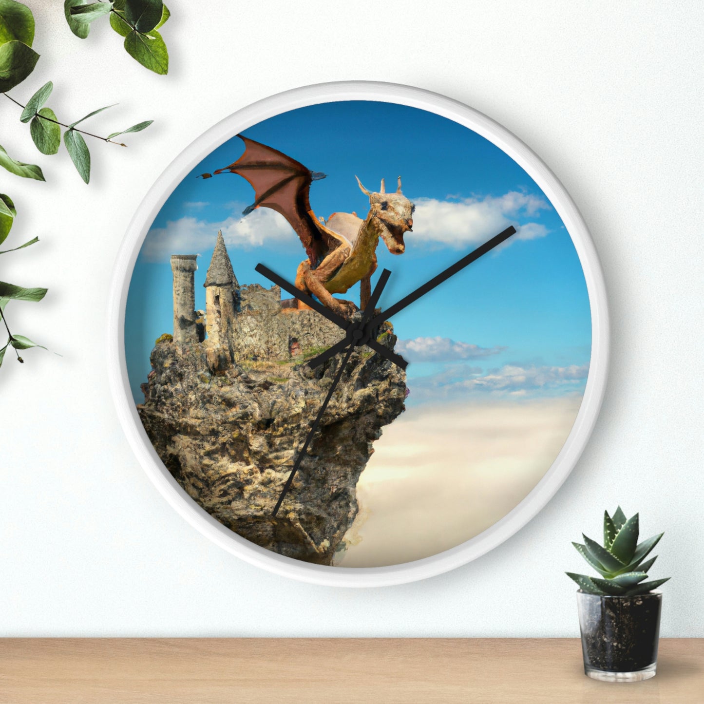 "Dragon Throne of ancients" - The Alien Wall Clock