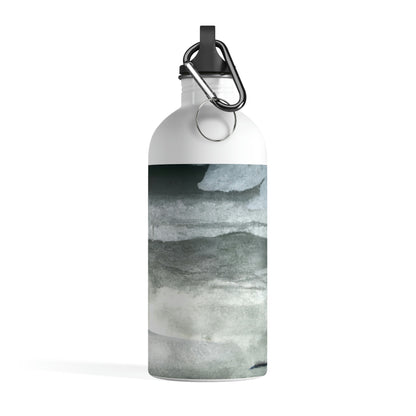 "A Sea of Turmoil: A Heron's Restlessness". - The Alien Stainless Steel Water Bottle