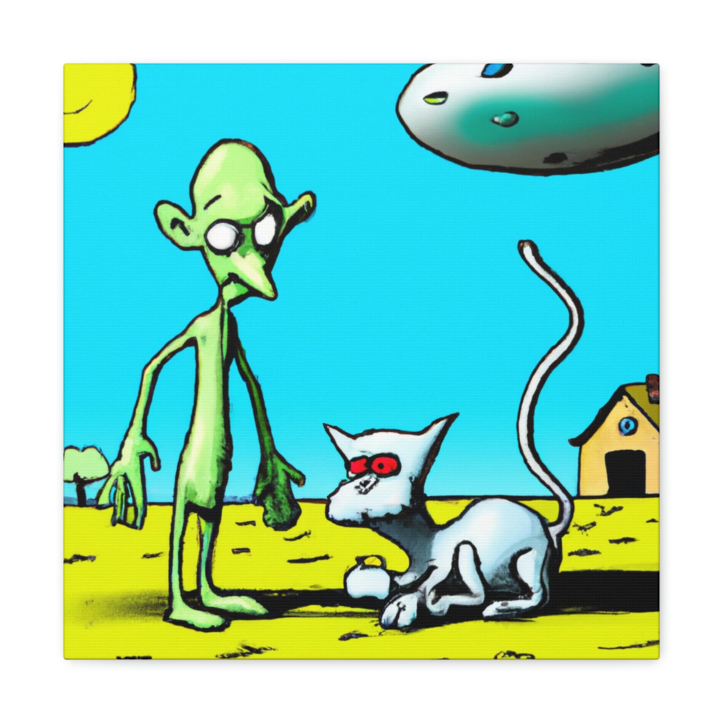 "Out of This World Friendship" - The Alien Canva