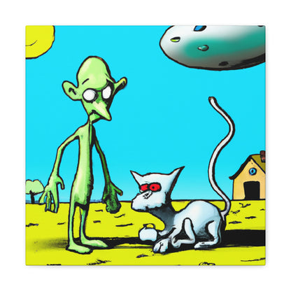 "Out of This World Friendship" - The Alien Canva