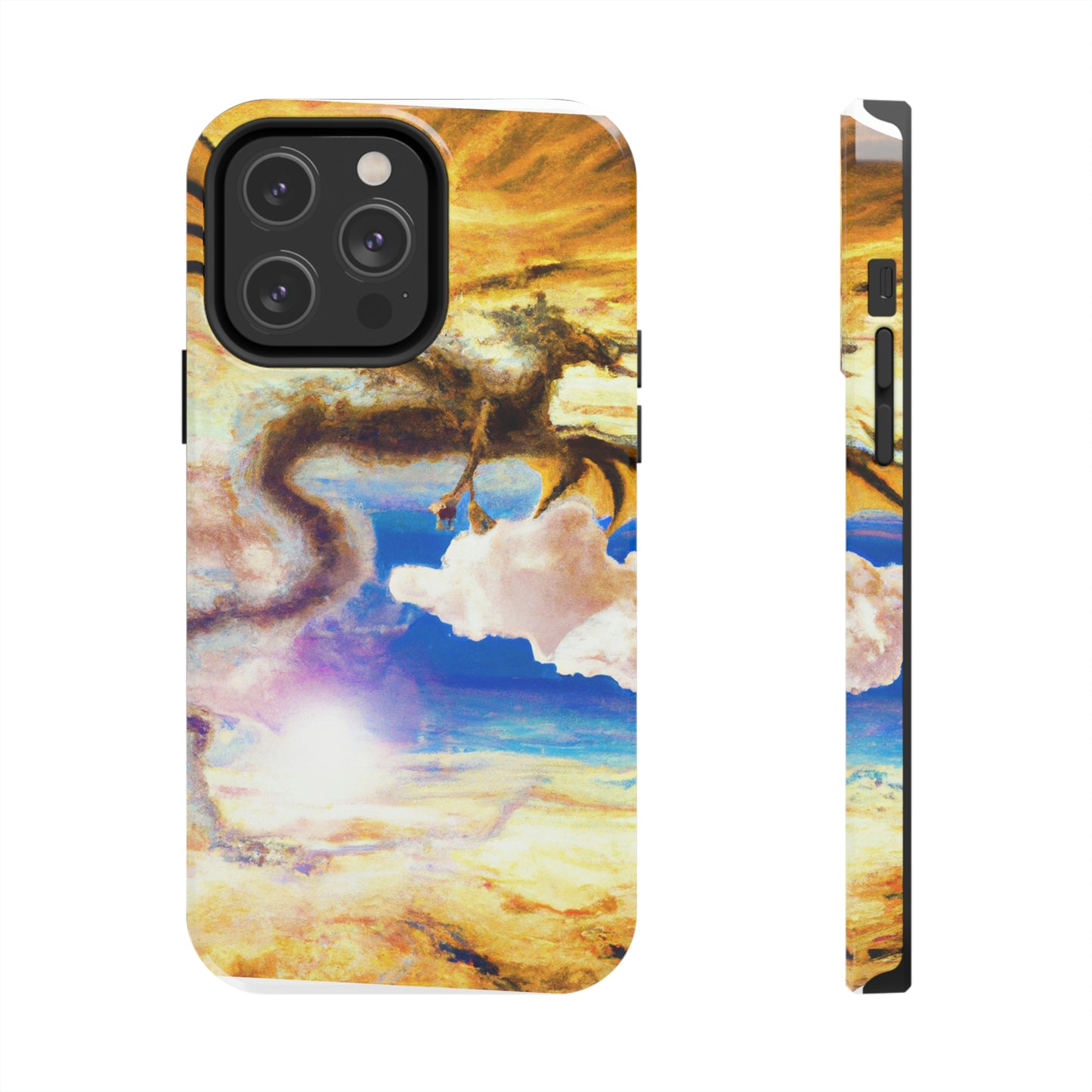 "A Heavenly Blaze with a Mystic Dragon" - The Alien Tough Phone Cases