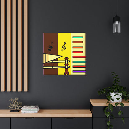 "Four Colors Tribute: Ancient Musical Artistry" - Canvas