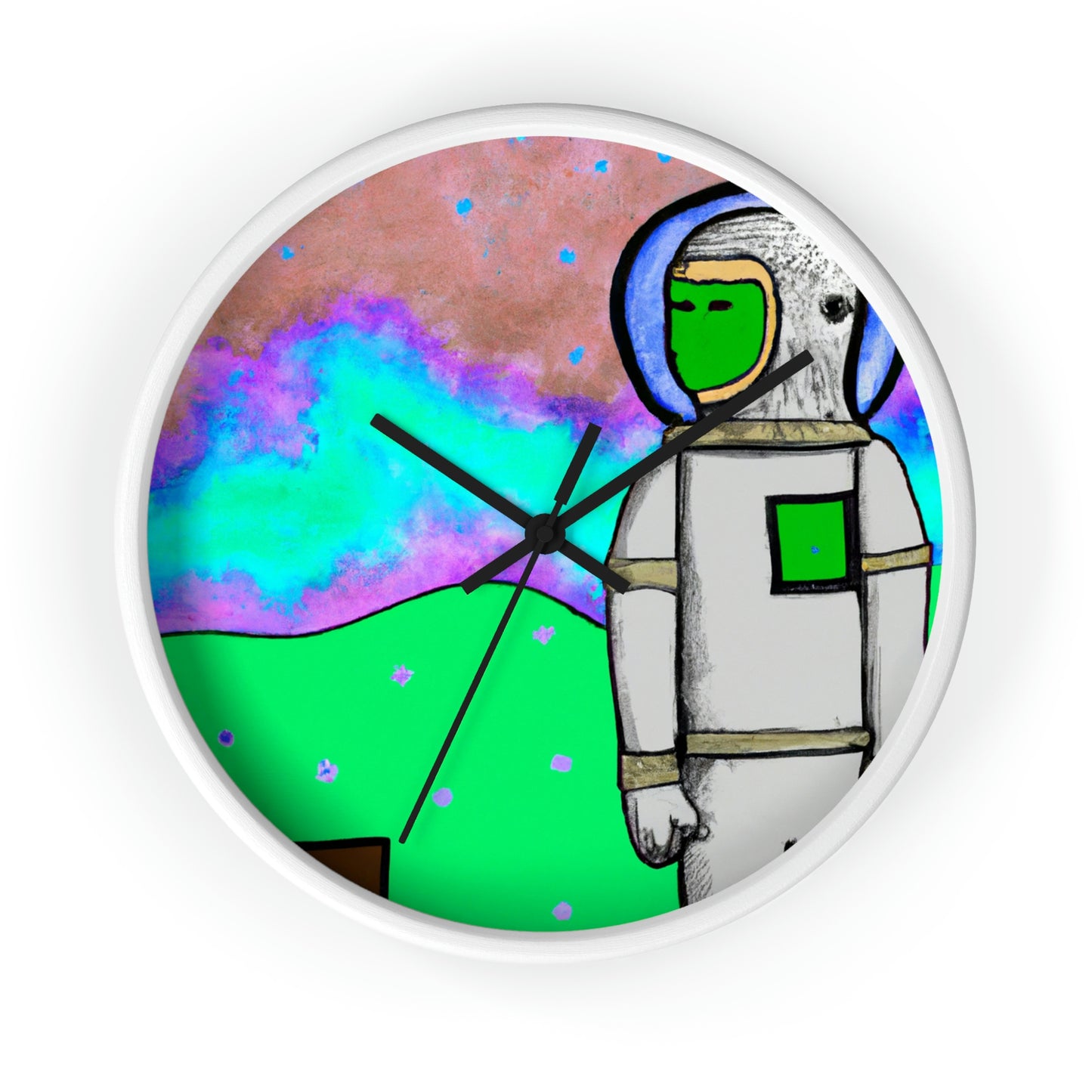 "Alone in the Alien Sky" - The Alien Wall Clock