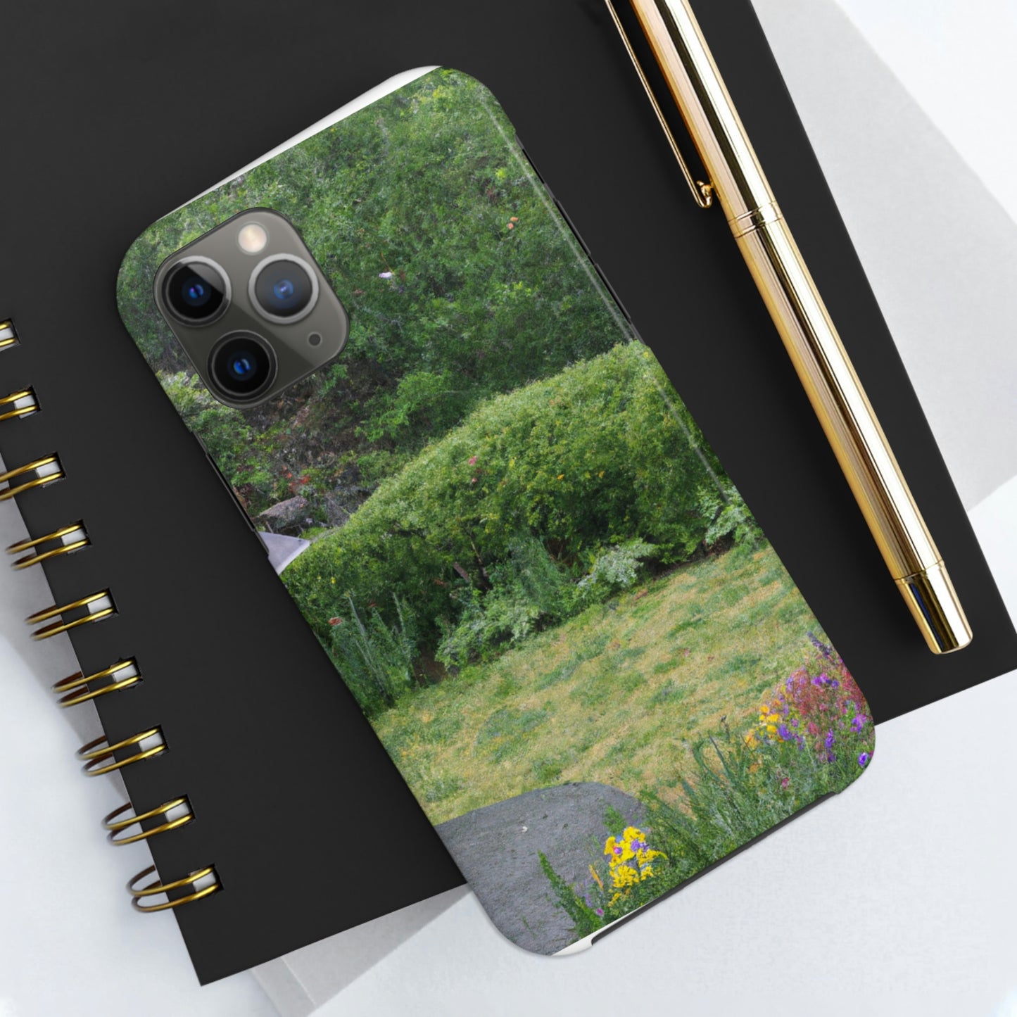 "Rainy Refuges: Uncovering the Fortune of a Garden Under an Umbrella" - The Alien Tough Phone Cases