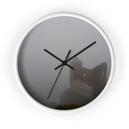 "The Forgotten Castle in the Eerie Mist" - The Alien Wall Clock