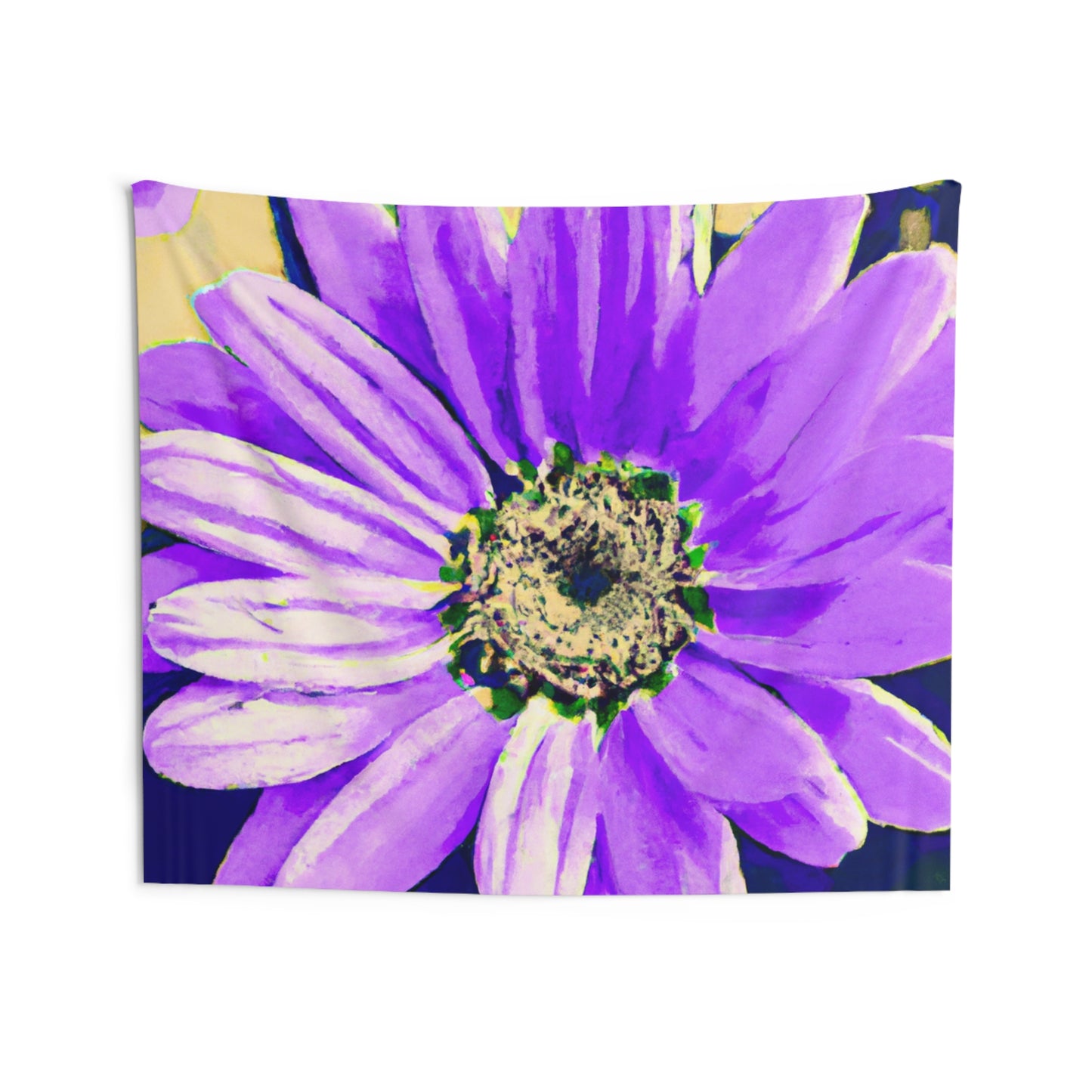 Purple Petals Popping: Create an Eye-Catching Daisy-Rose Fusion - The Alien Wall Tapestries