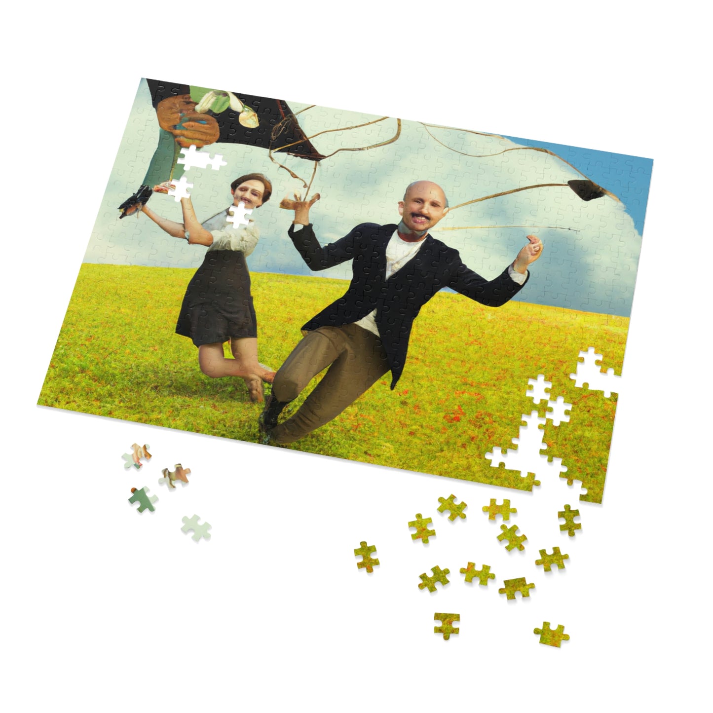 "A Kite Day in the Meadow" - The Alien Jigsaw Puzzle