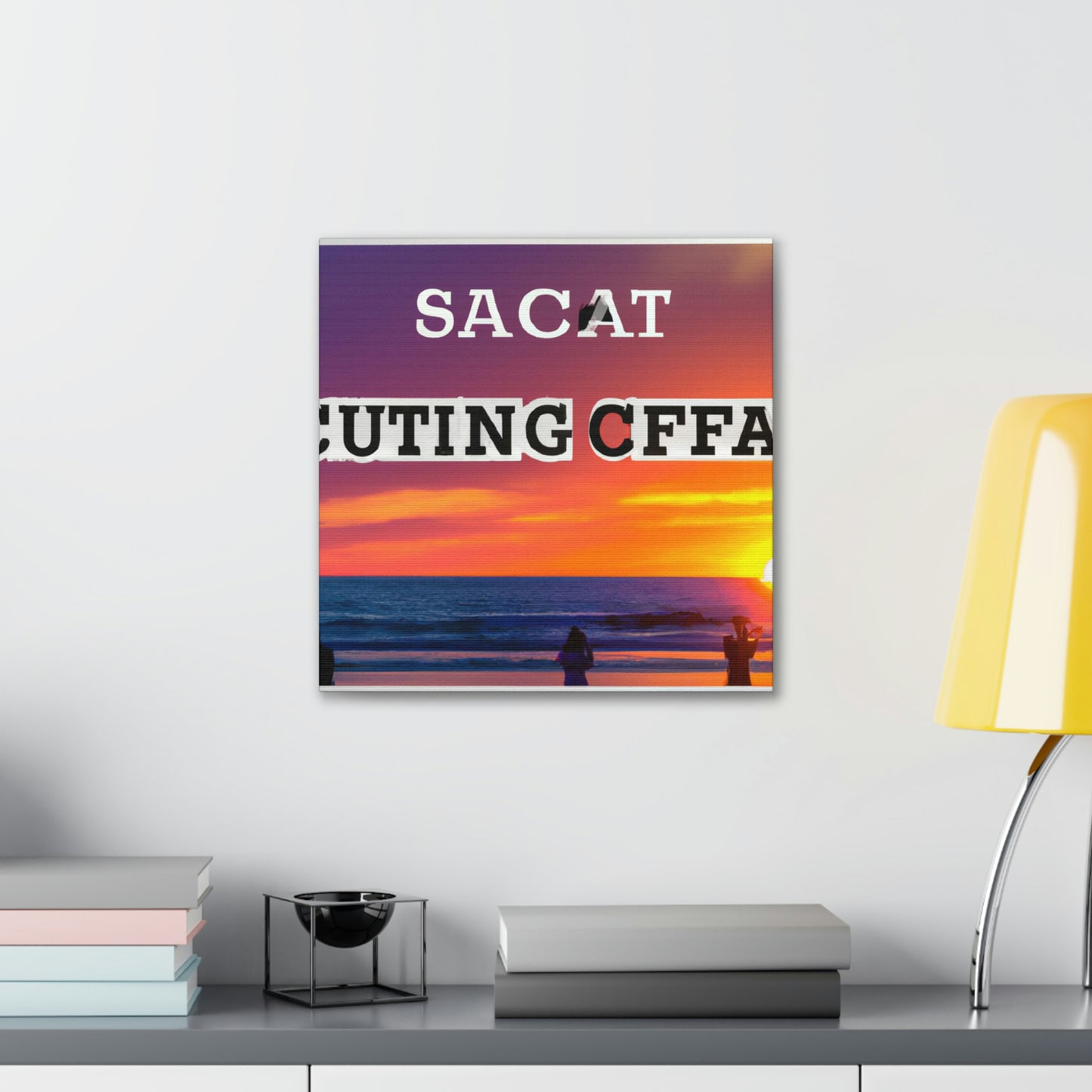 "Saborea el momento: un atardecer de playa perfecto" - Canvas