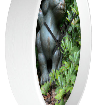 "Guardian of the Secret Garden" - The Alien Wall Clock