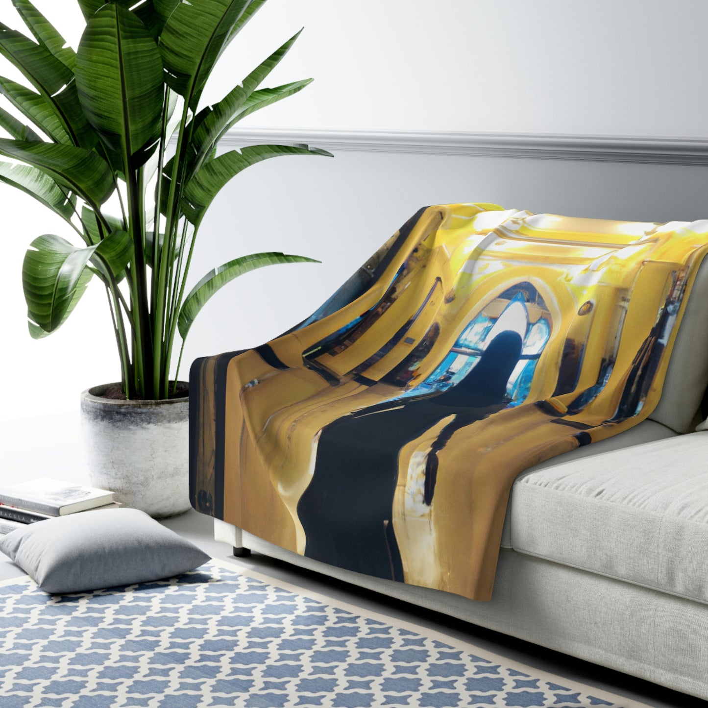 "Escape From the Enchanted Palace" - The Alien Sherpa Fleece Blanket