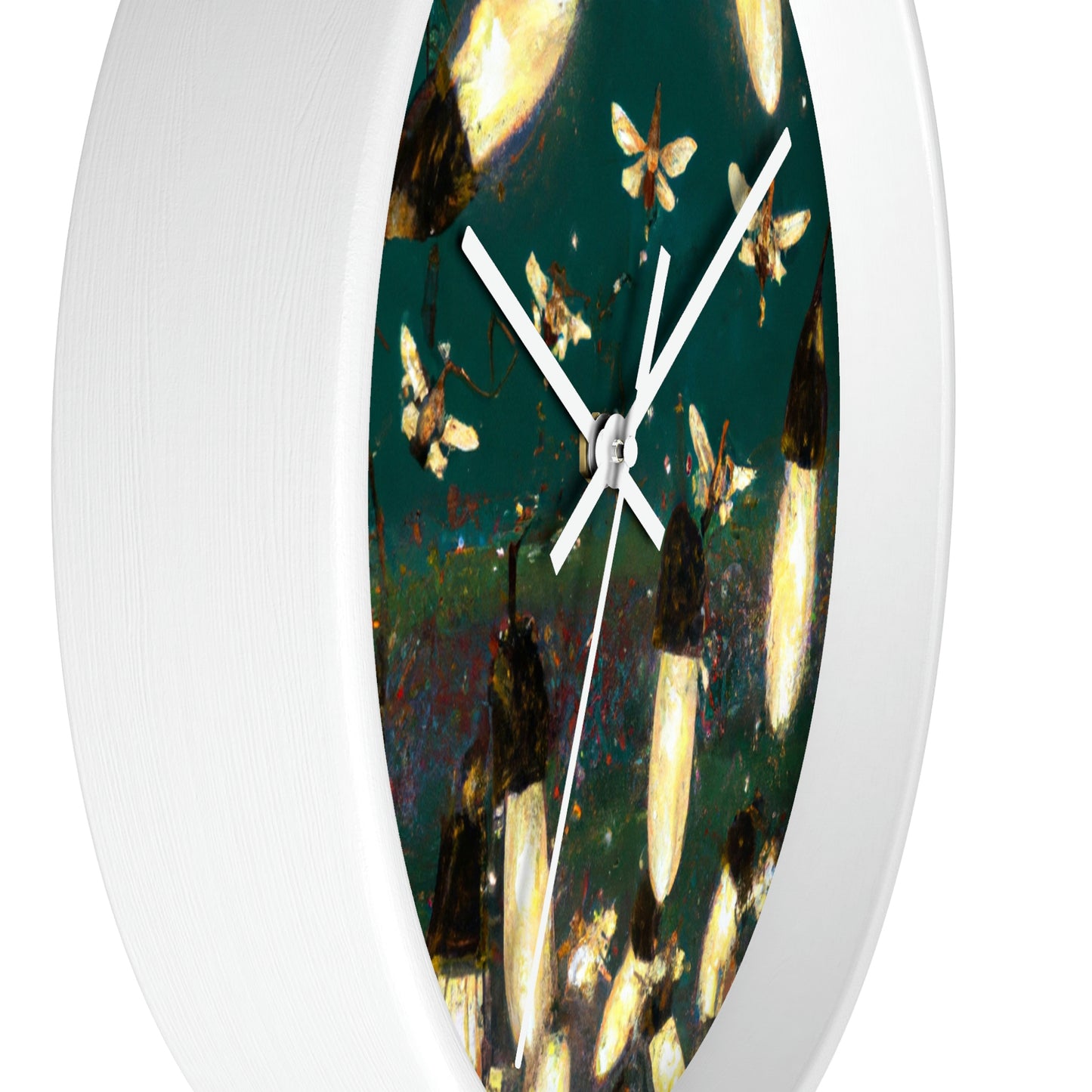 Twinkling Fireflies in the Evening Sky - The Alien Wall Clock