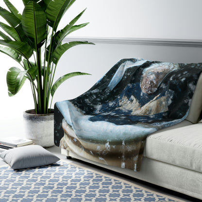 "Uncertain Snowglobe" - The Alien Sherpa Fleece Blanket