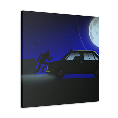 "Die Kunst des Moonlight Joyriding" - The Alien Canva