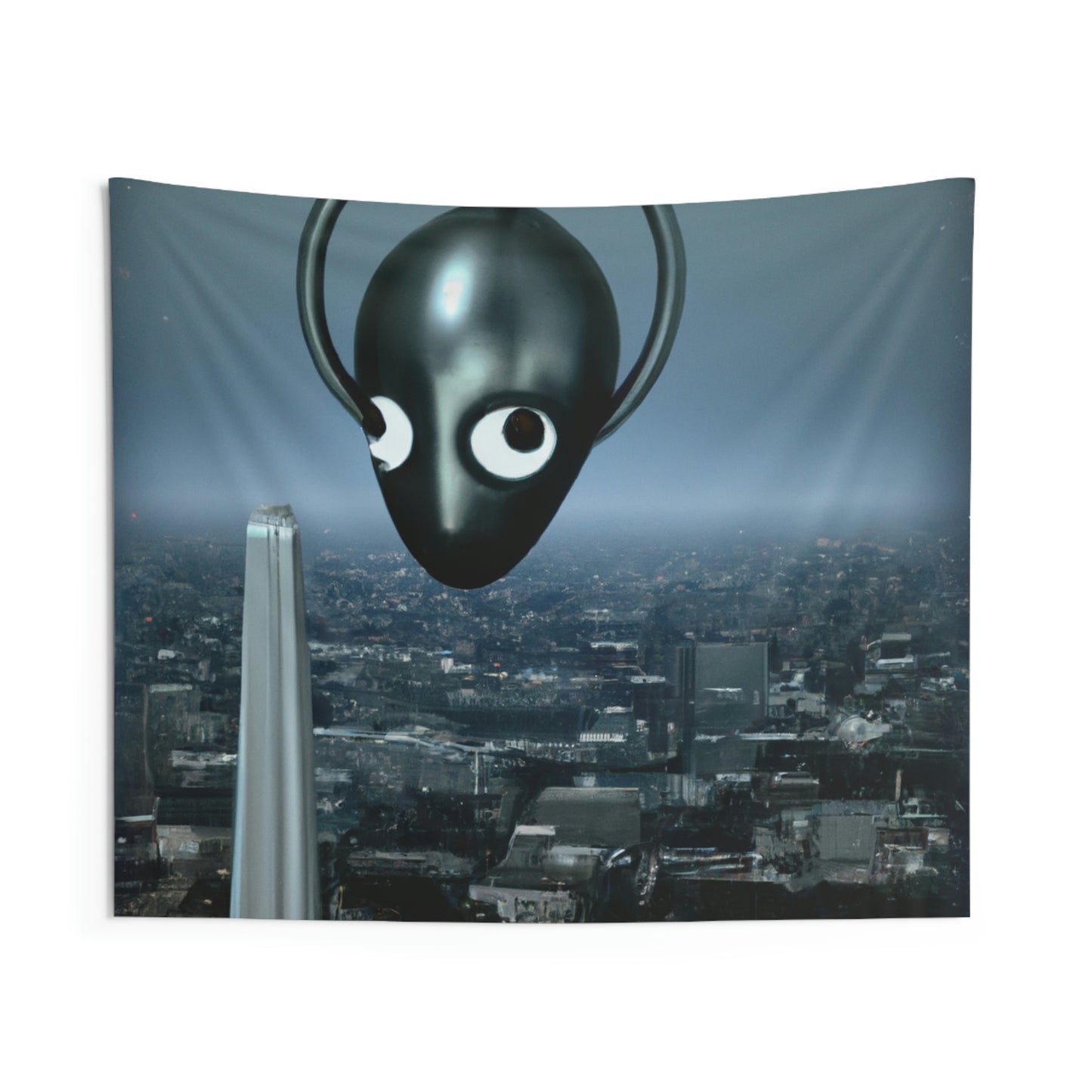 "A Distant Spark: An Alien's Search for Sanctuary in the City." - The Alien Wall Tapestries