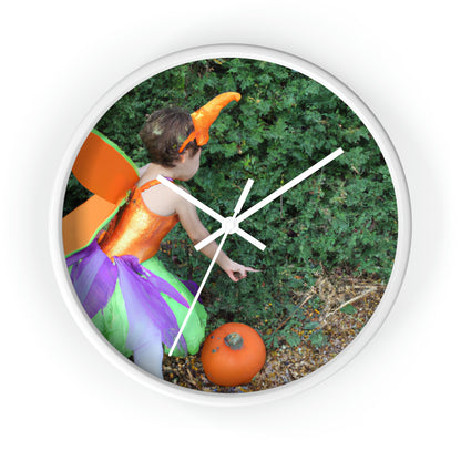 "Pixie's Pumpkin Patch Quest" - The Alien Wall Clock