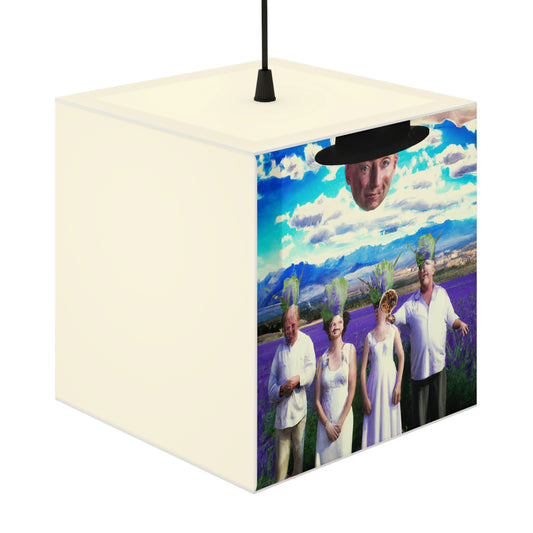 "Lavender Family Reunion: A Blooming Celebration" - Die Alien Light Cube Lampe