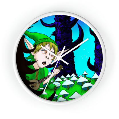 "The Tune-Trotting Elf and the Haunted Forest" - The Alien Wall Clock