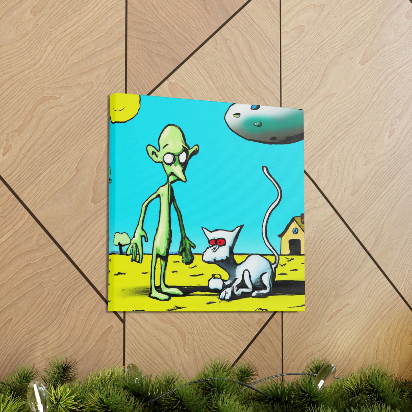 "Out of This World Friendship" - The Alien Canva