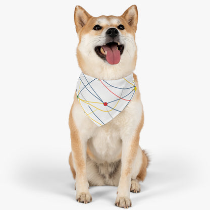 "Exploring the Dynamic Topology: Artful Visualization of a Network Structure." - The Alien Pet Bandana Collar