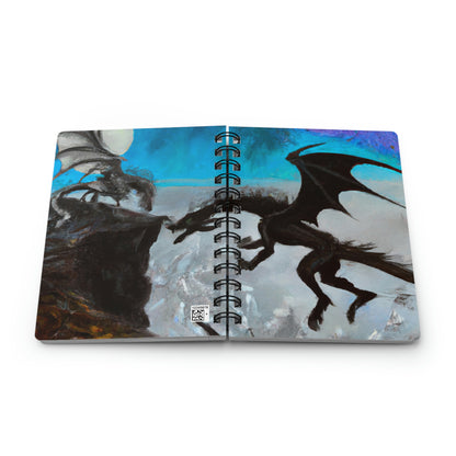 "Clash of Fire and Steel on the Moonlit Cliff" - The Alien Spiral Bound Journal