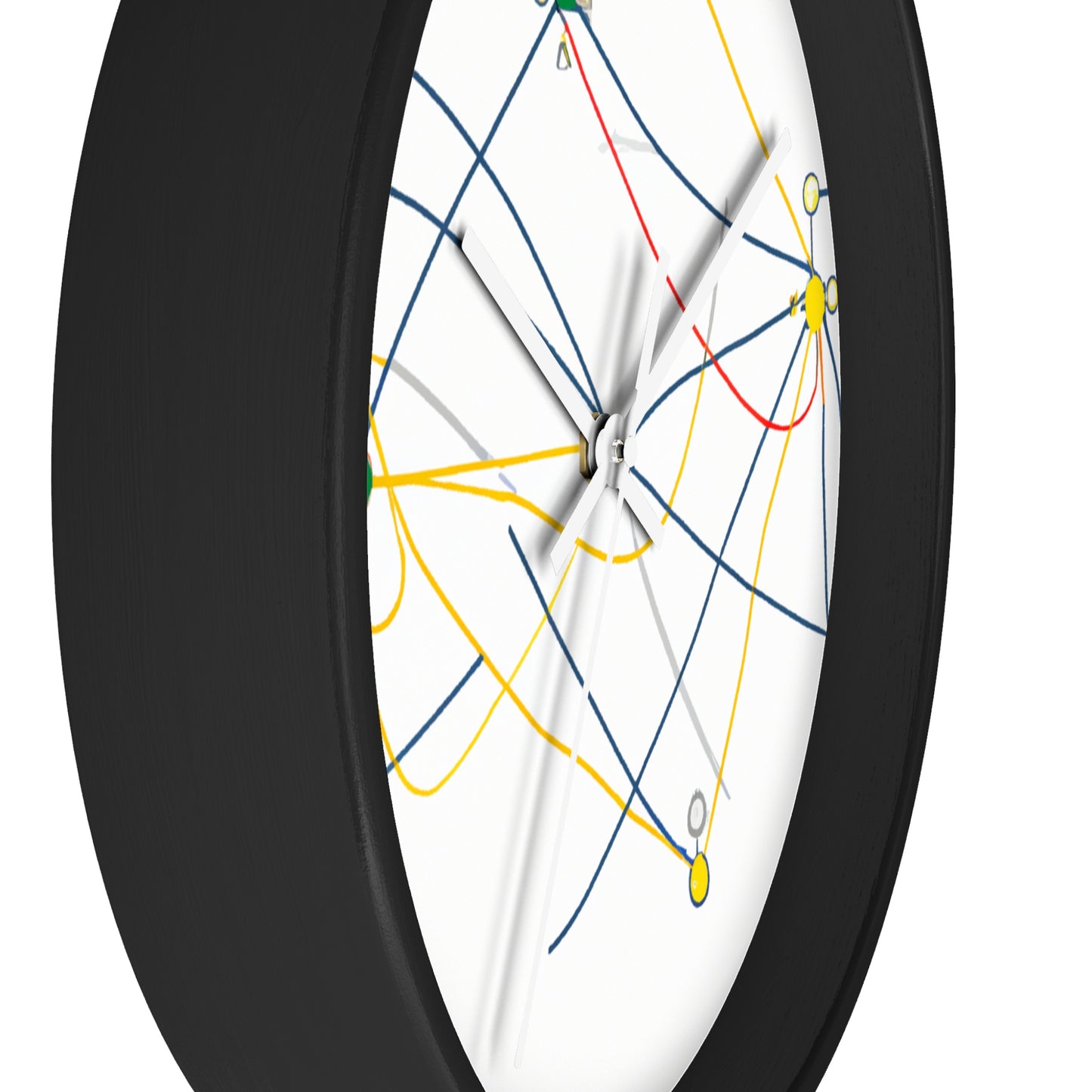 „Erforschung der dynamischen Topologie: Kunstvolle Visualisierung einer Netzwerkstruktur.“ - Die Alien-Wanduhr