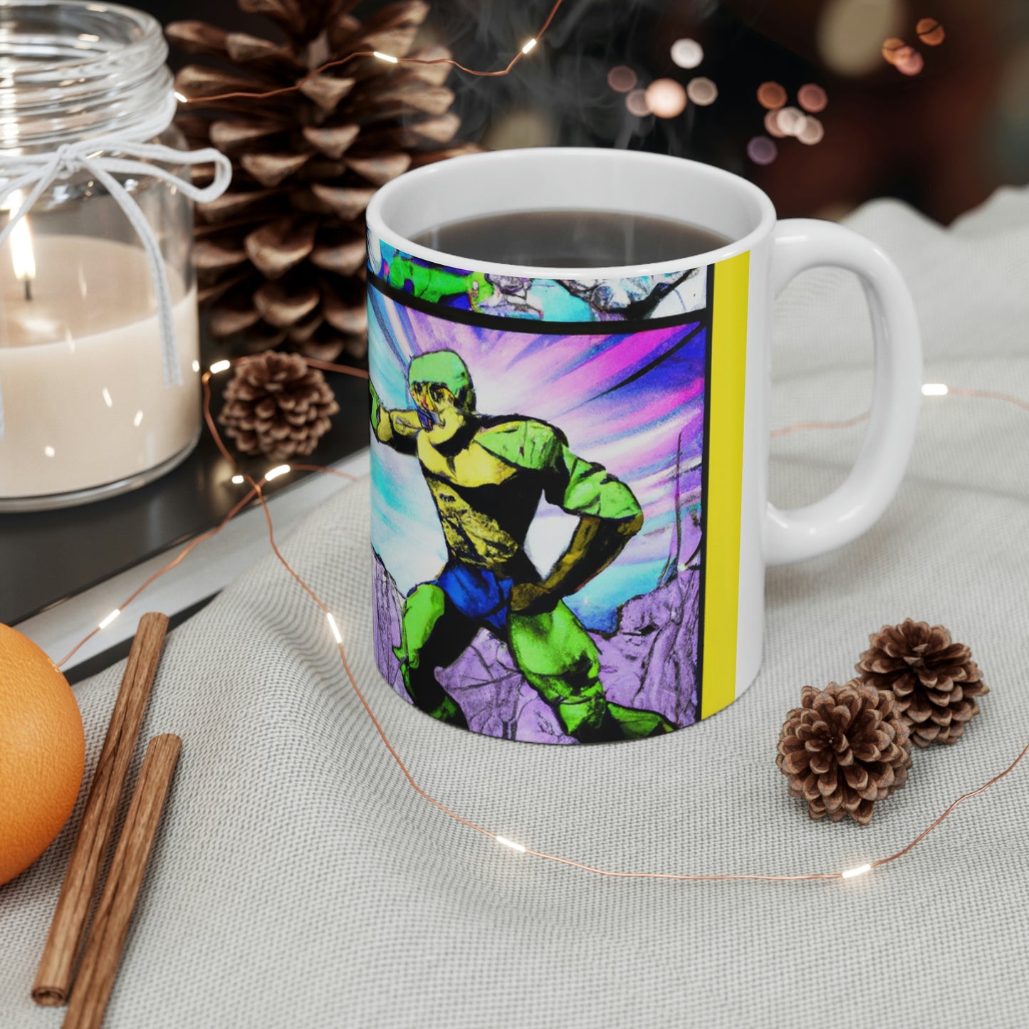 Superhero Showdown! - The Alien Ceramic Mug 11 oz