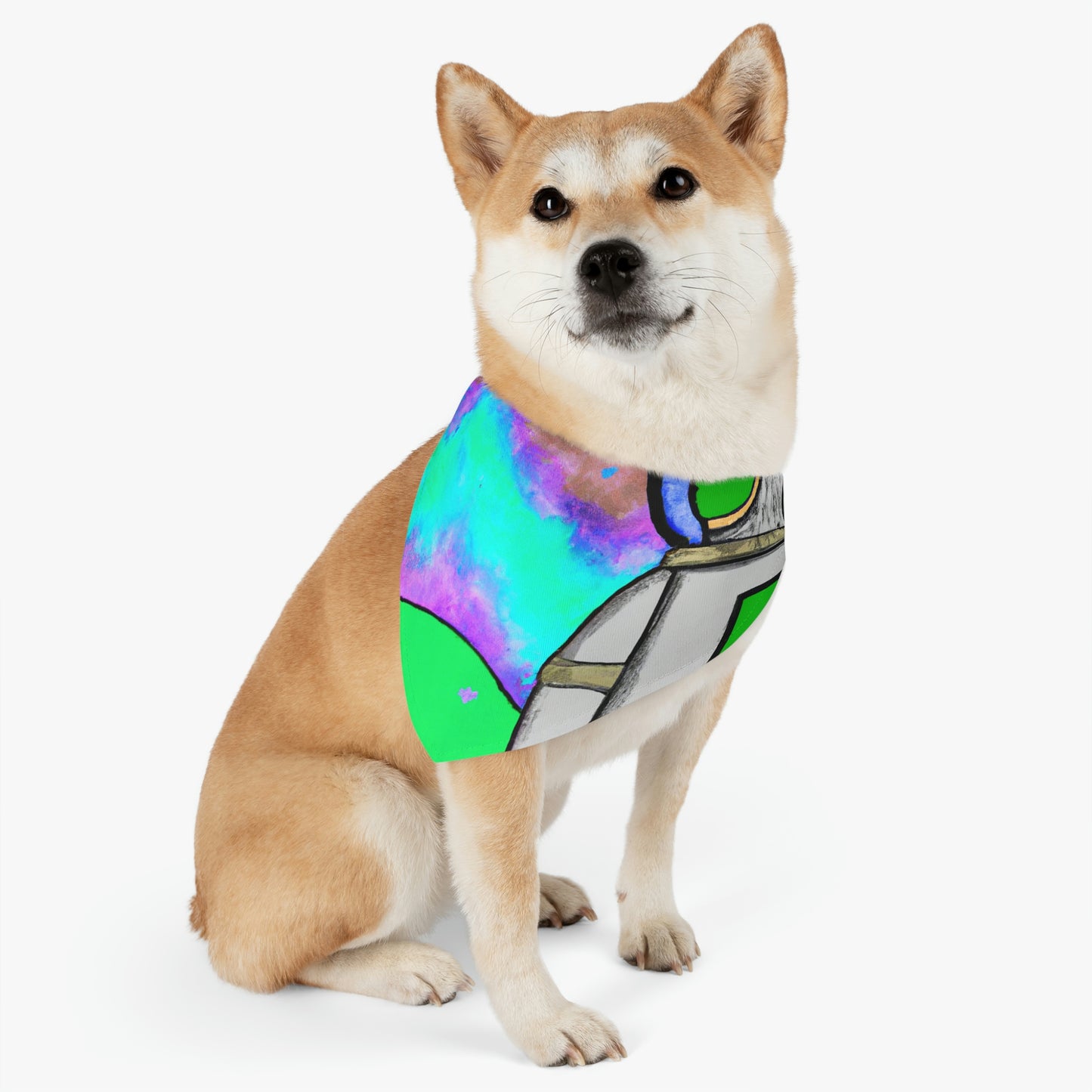 "Alone in the Alien Sky" - Das Alien Pet Bandana Halsband