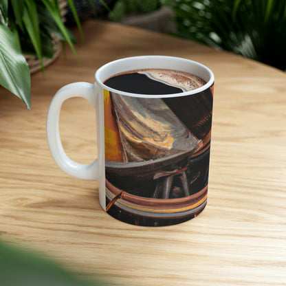 that rebuilds the consciousness of a lost loved one

"Rebuilding Time: A Journey to Remember" - The Alien Ceramic Mug 11 oz