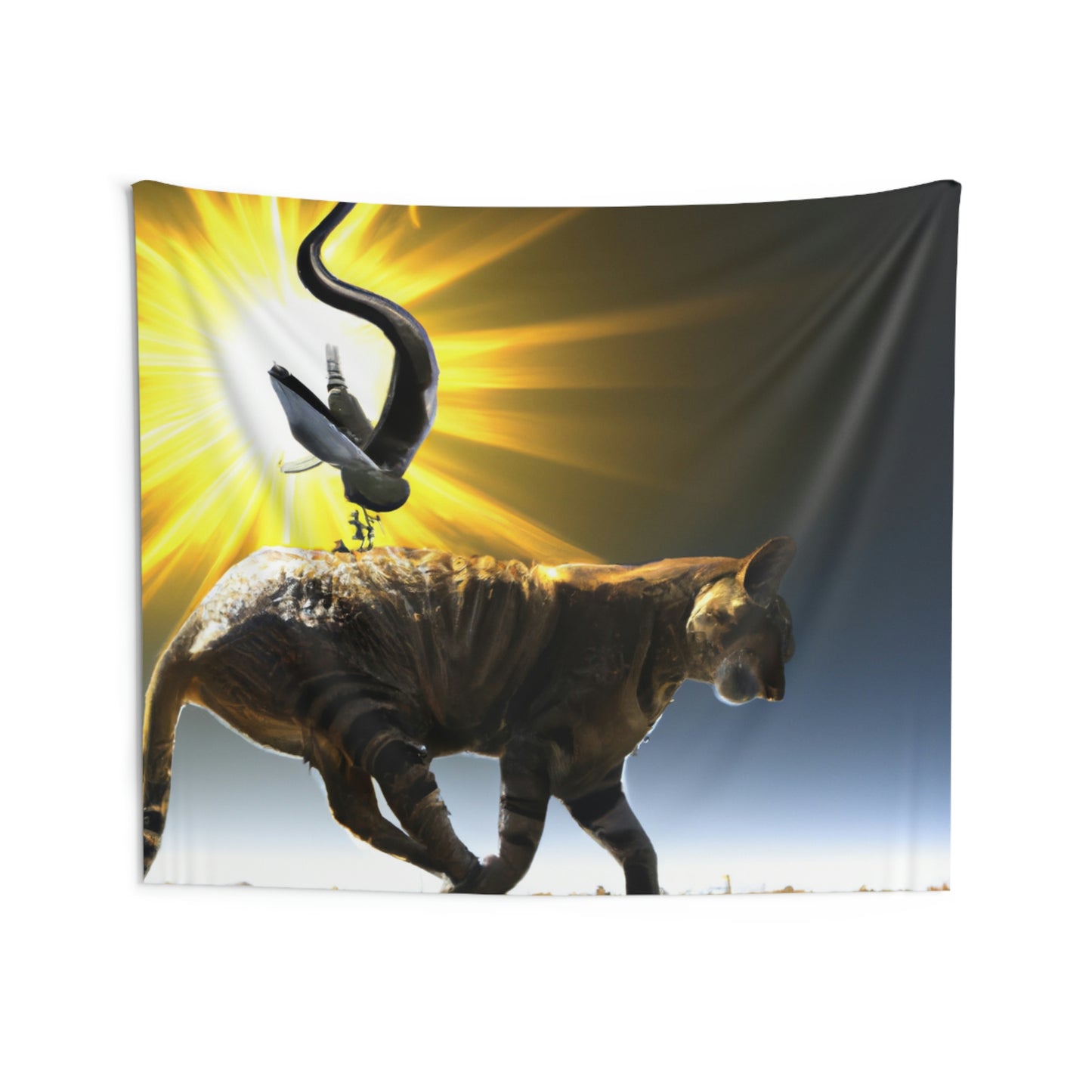 "A Purrfect Sunbeam Moment" - The Alien Wall Tapestries