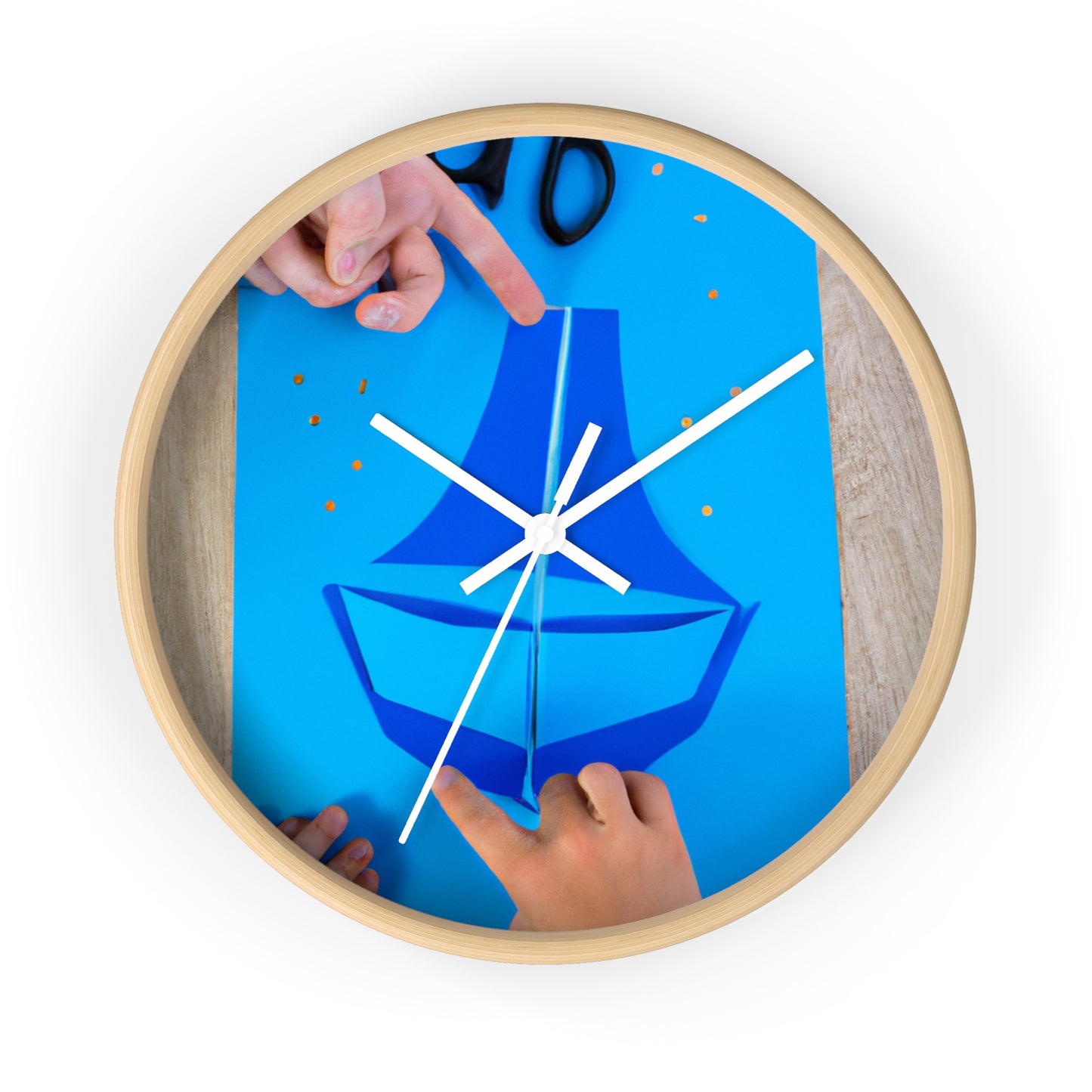 two small circles out of yellow construction paper to serve as the sun

A Journey to the Sun: Crafting a Blue Boat and Two Sailors - The Alien Wall Clock