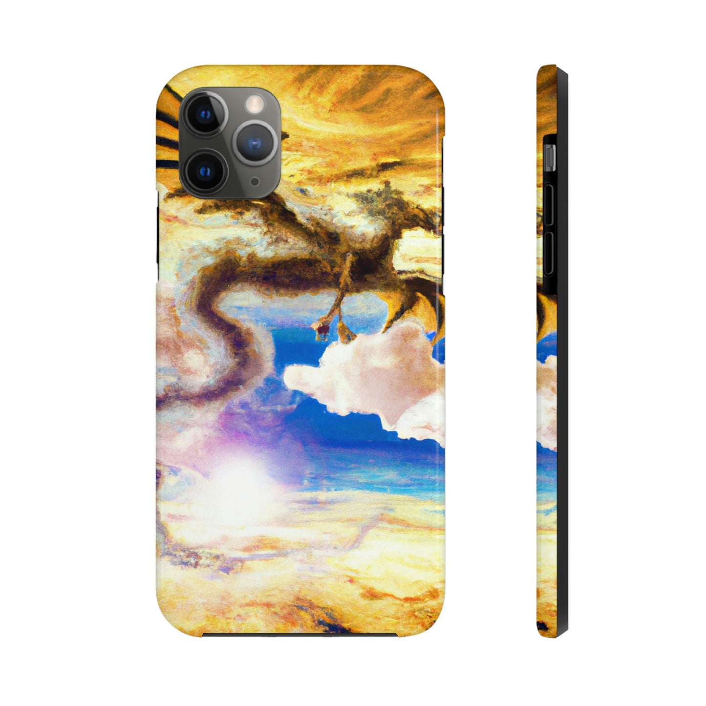 "A Heavenly Blaze with a Mystic Dragon" - The Alien Tough Phone Cases