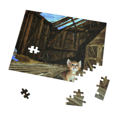 "Kitten in the Barn: A Lost Tale of Love and Courage" - The Alien Jigsaw Puzzle