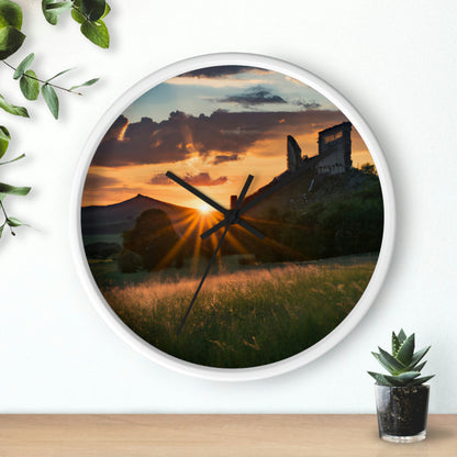 "Enchanted Evening at an Abandoned Castle" - The Alien Wall Clock