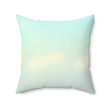 "Finding Stillness in the Sky" - The Alien Square Pillow