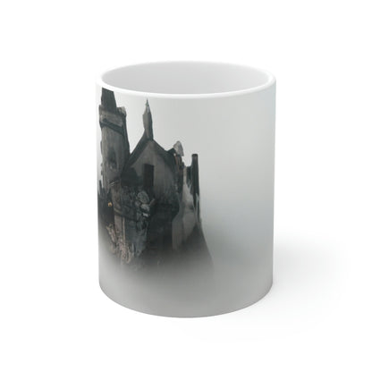 "Ciudadela fantasmal de la niebla" - Taza de cerámica The Alien 11 oz