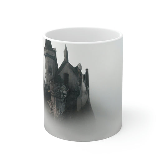 "Ghostly Citadel of the Mist" - The Alien Ceramic Mug 11 oz