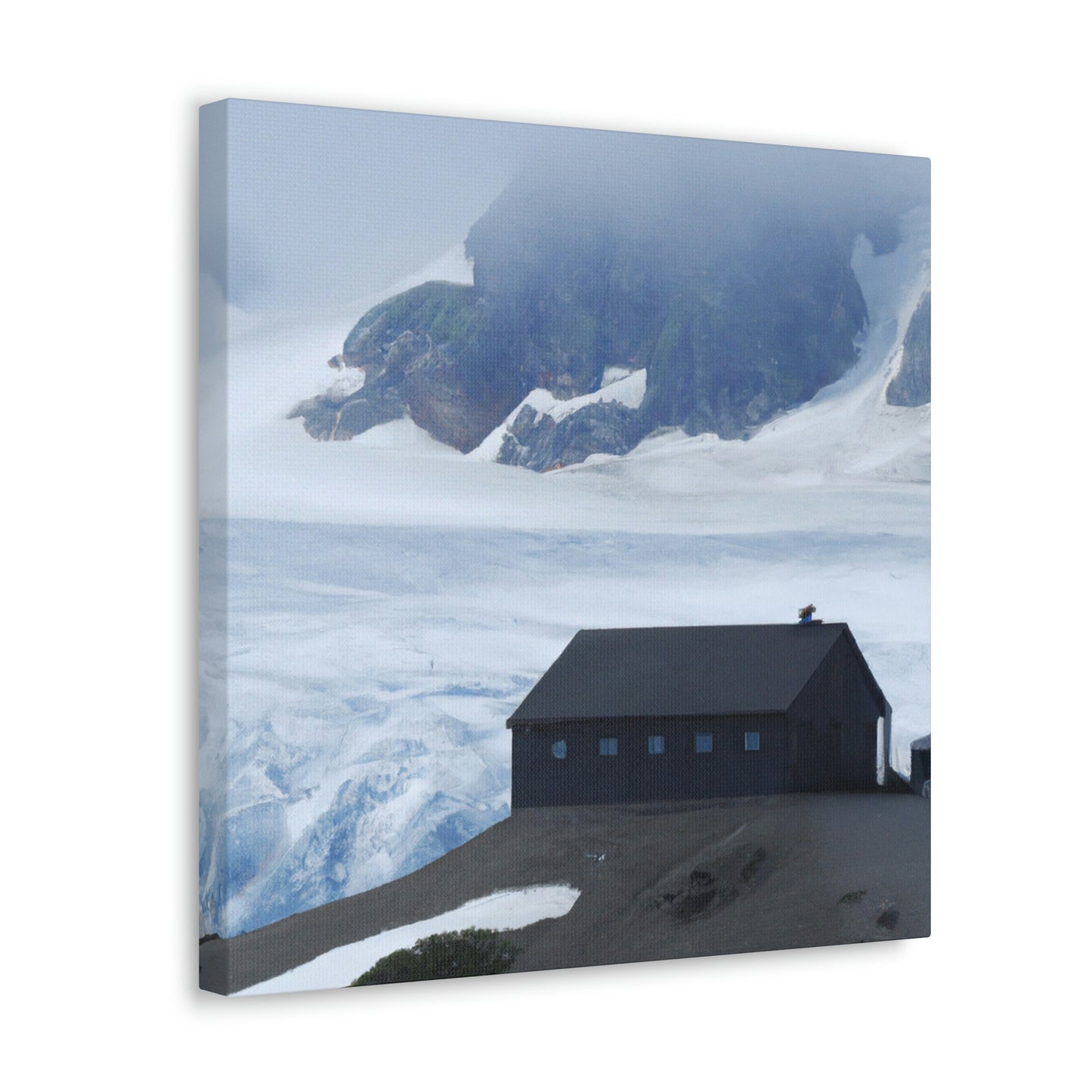 "Frozen Fears: A Haunted Glacier House" - The Alien Canva