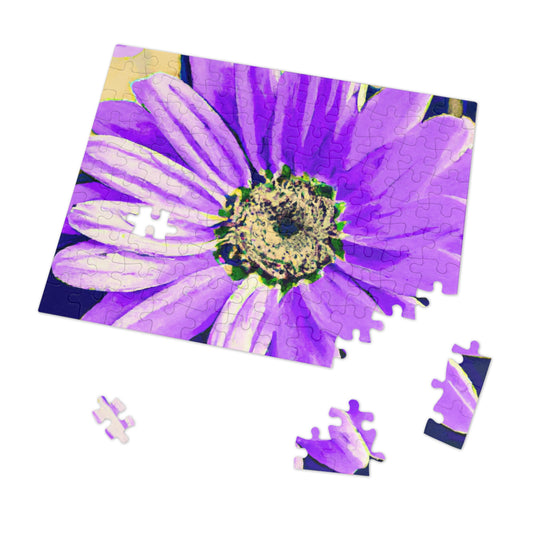 Purple Petals Popping: Create an Eye-Catching Daisy-Rose Fusion - The Alien Jigsaw Puzzle