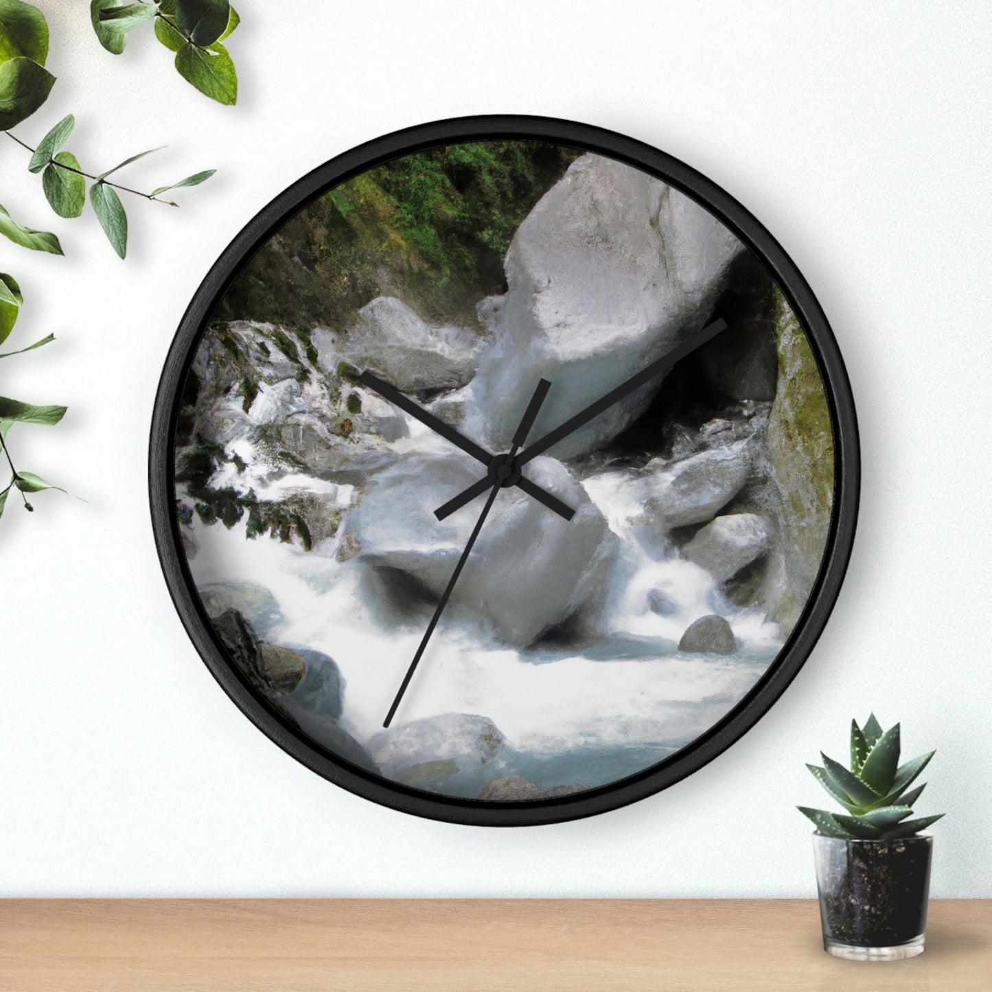 "Canyon Chaos: The Rockslide Race" - The Alien Wall Clock